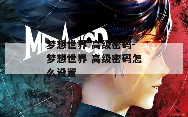 梦想世界 高级密码-梦想世界 高级密码怎么设置